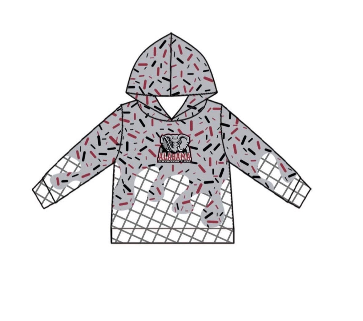 Alabama boys long sleeve hoodie