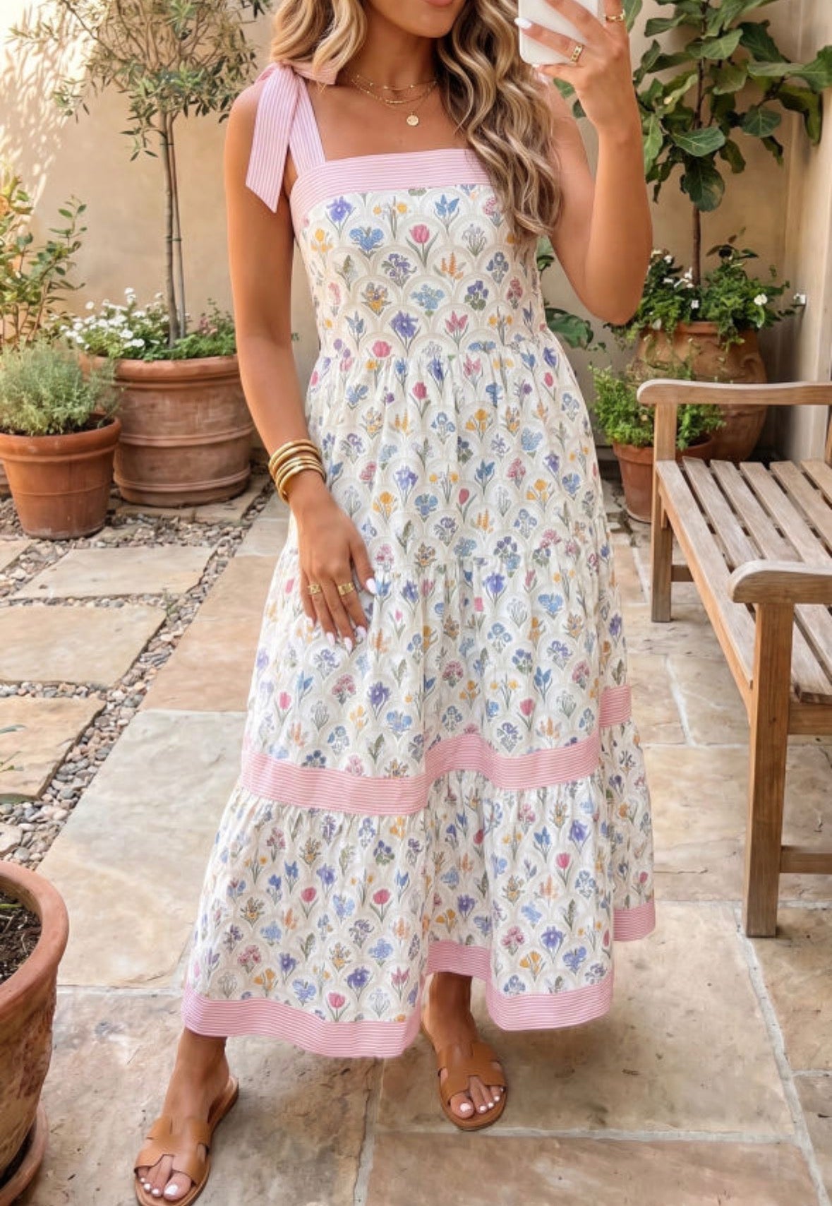 Floral maxi sundress