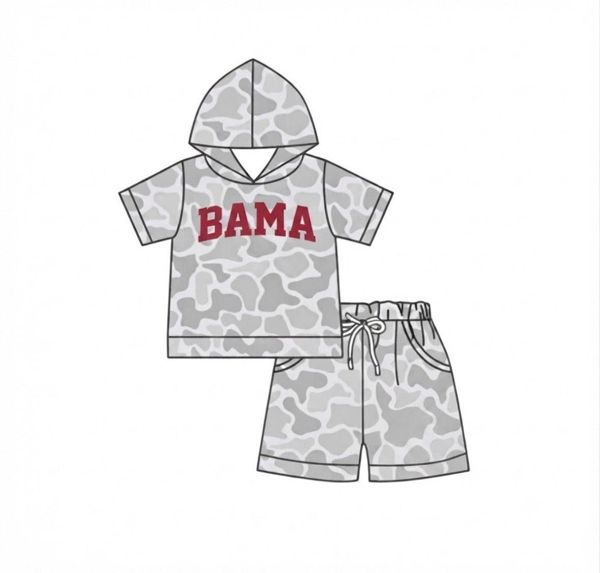 Gray camo short