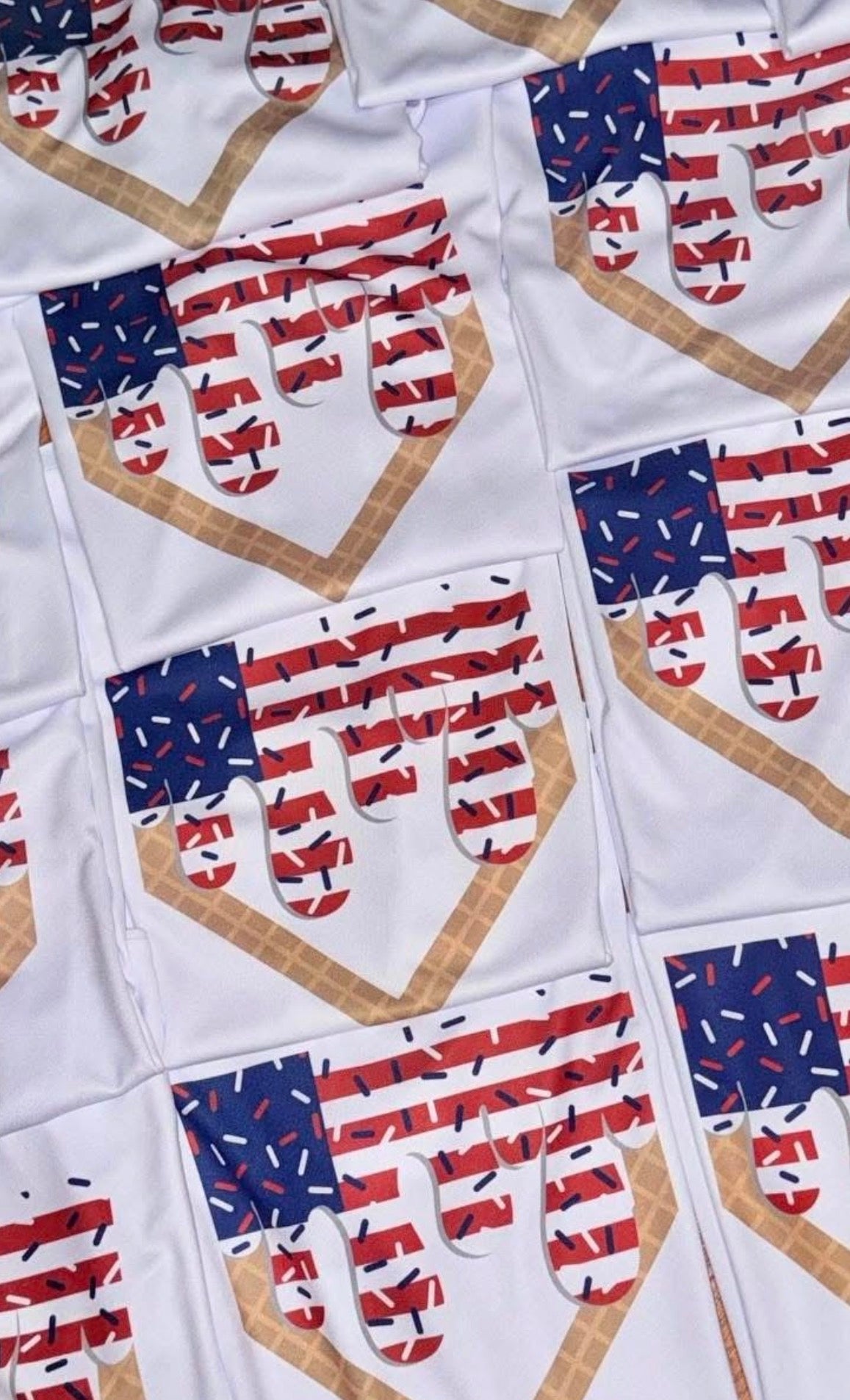 Boys American flag drip shirt