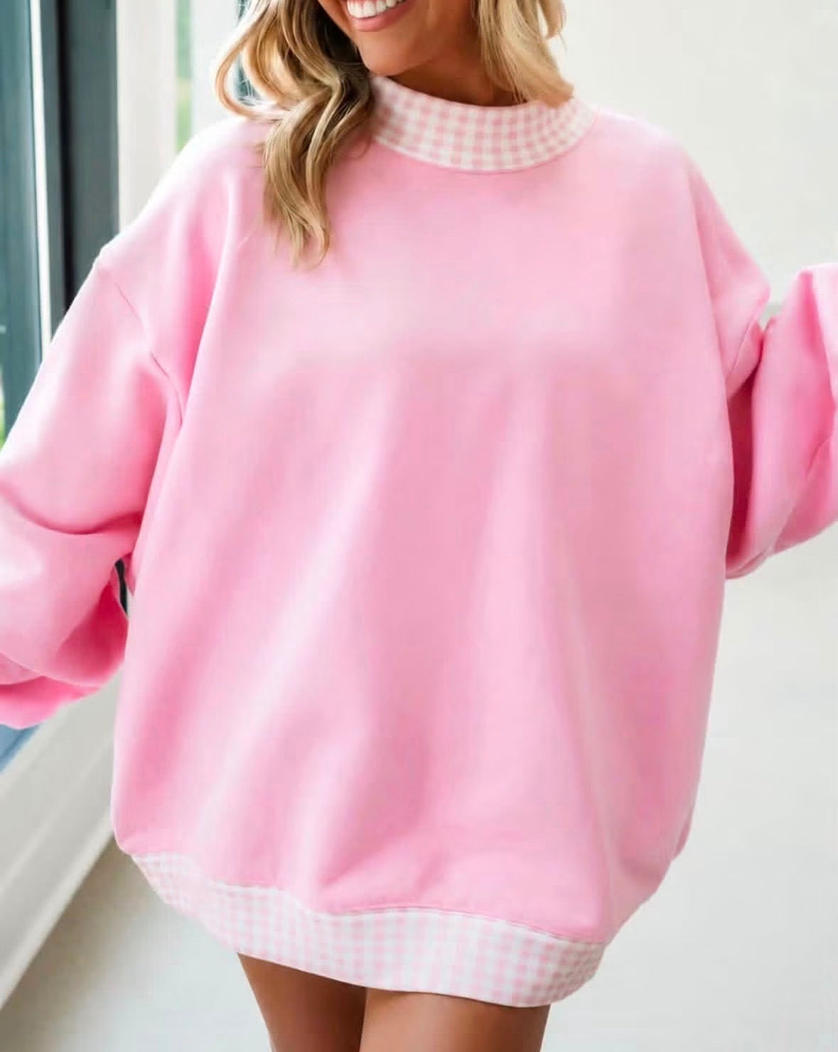 Light pink gingham