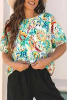 Paisley floral top