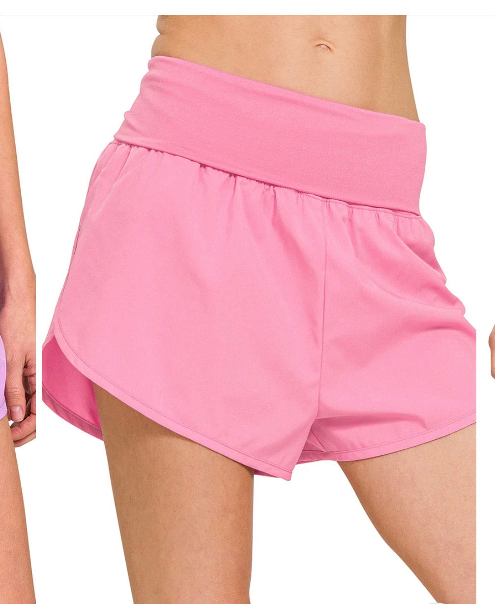 Pink athletic shorts
