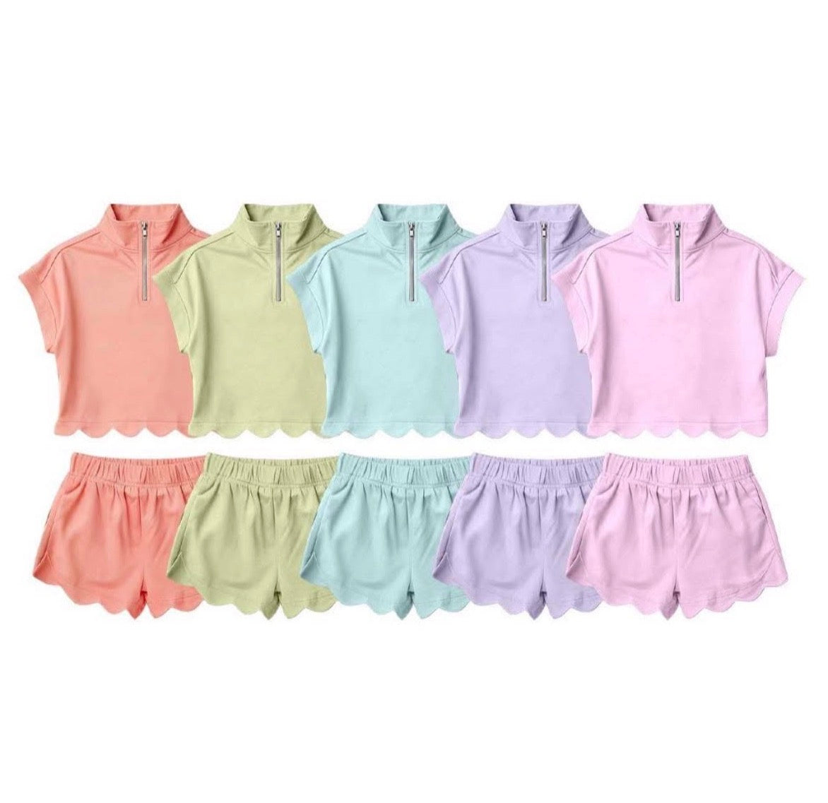 Girls athletic skort set