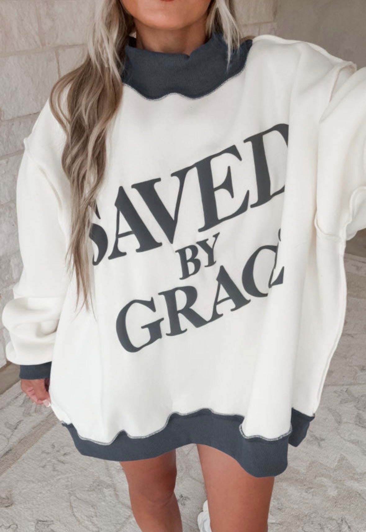 Saved by Grace blue