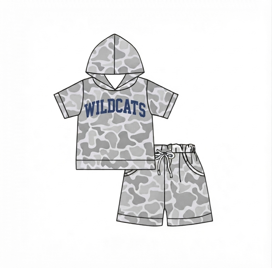 Gray wildcats hoodie set