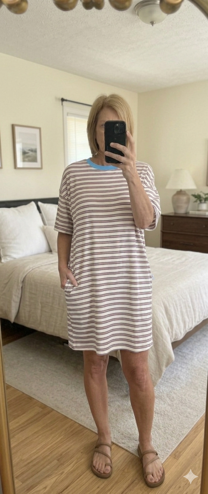 Striped tshirt dress