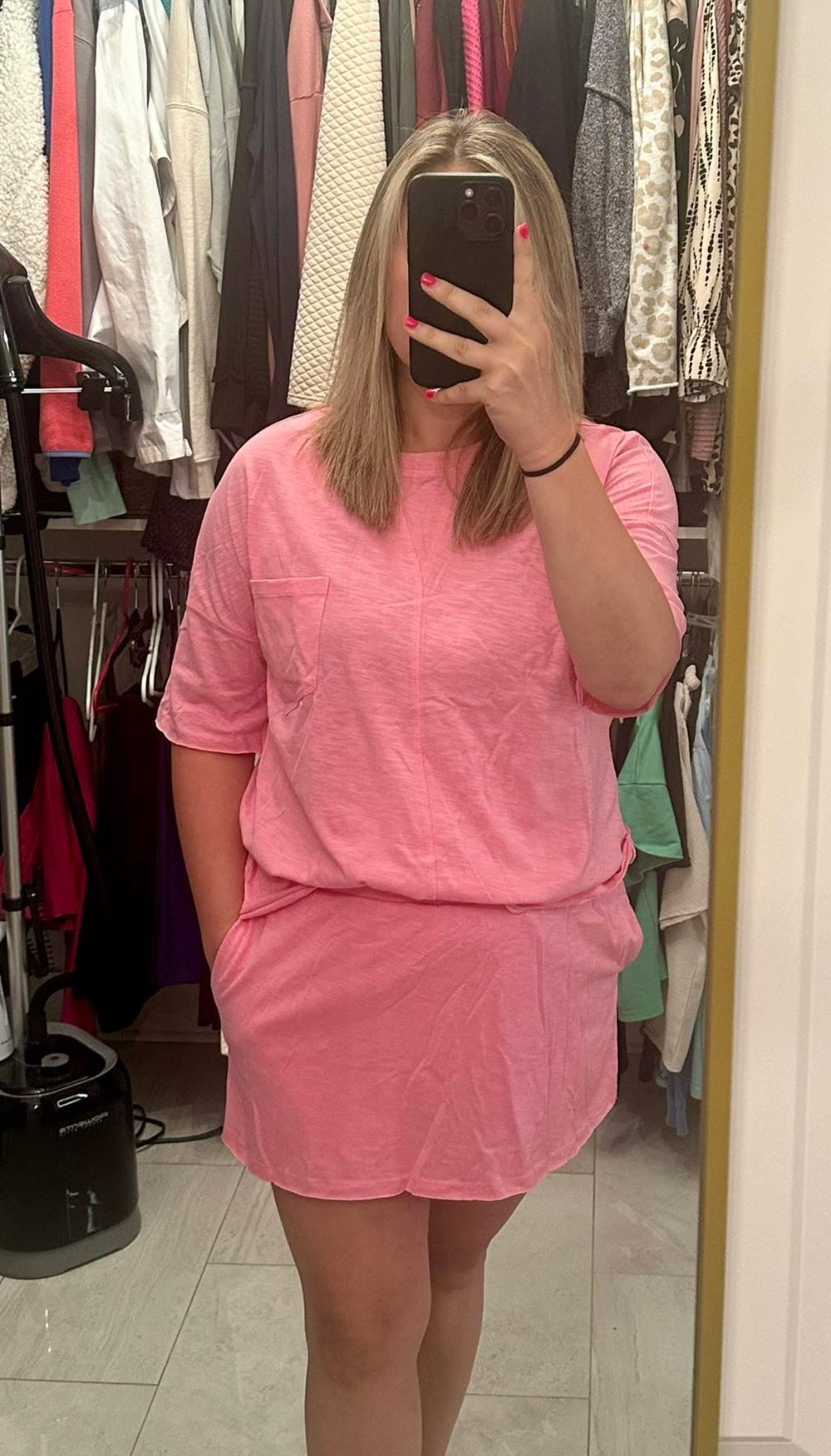 Pink skort set