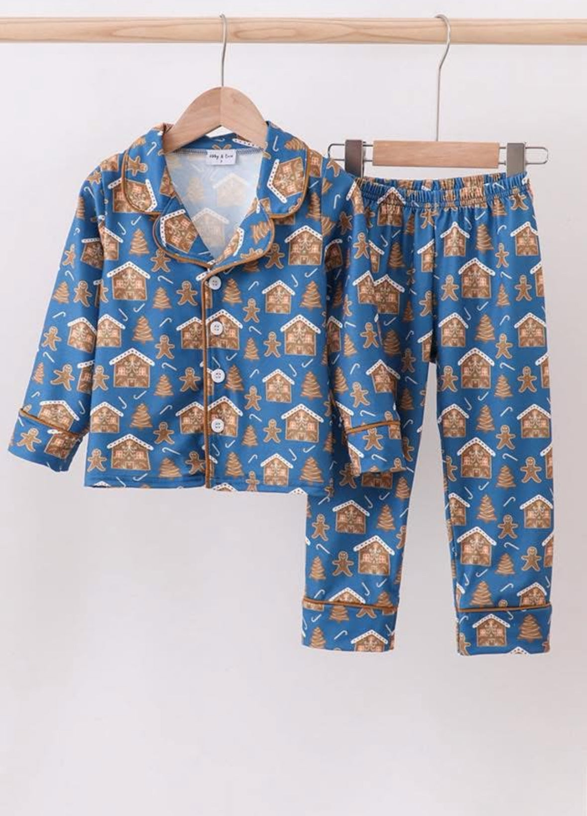 Boys gingerbread pjs