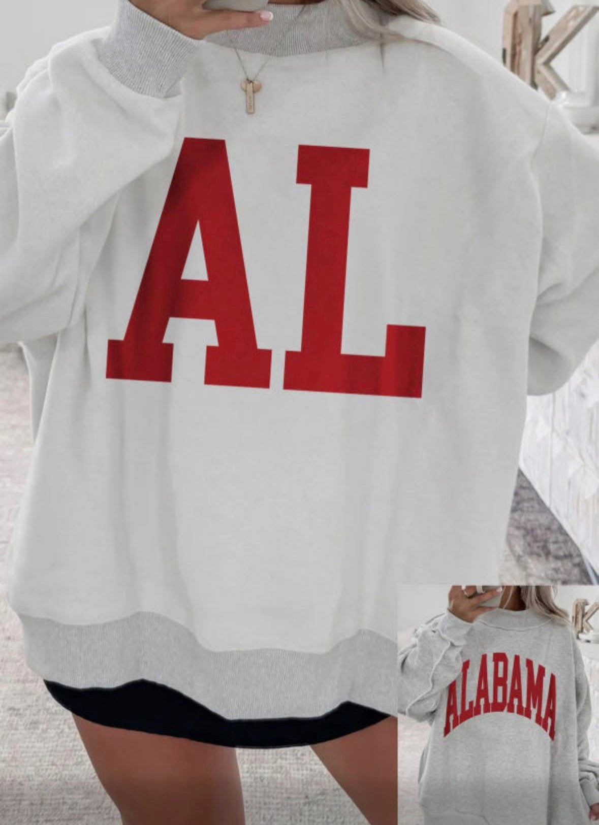 Alabama reversible sweatshirt