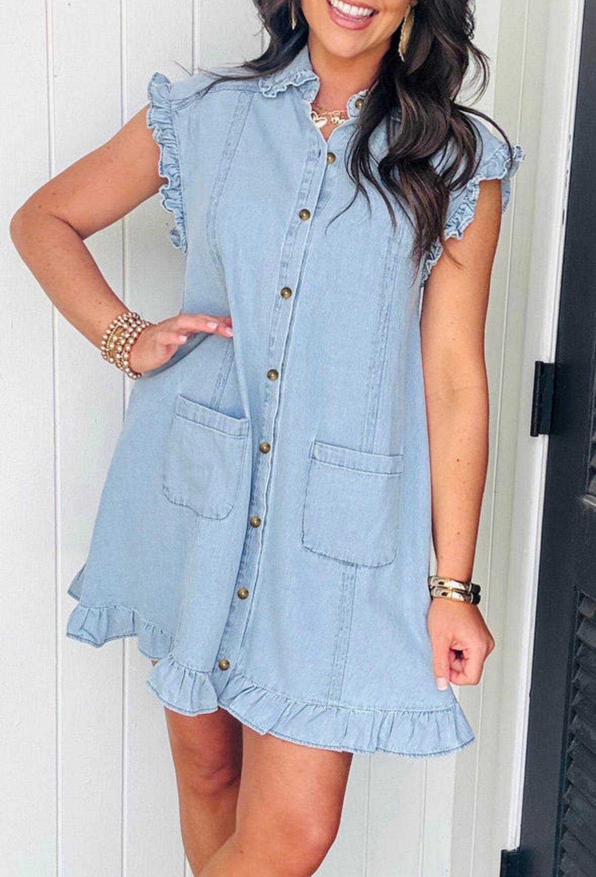 Denim dress