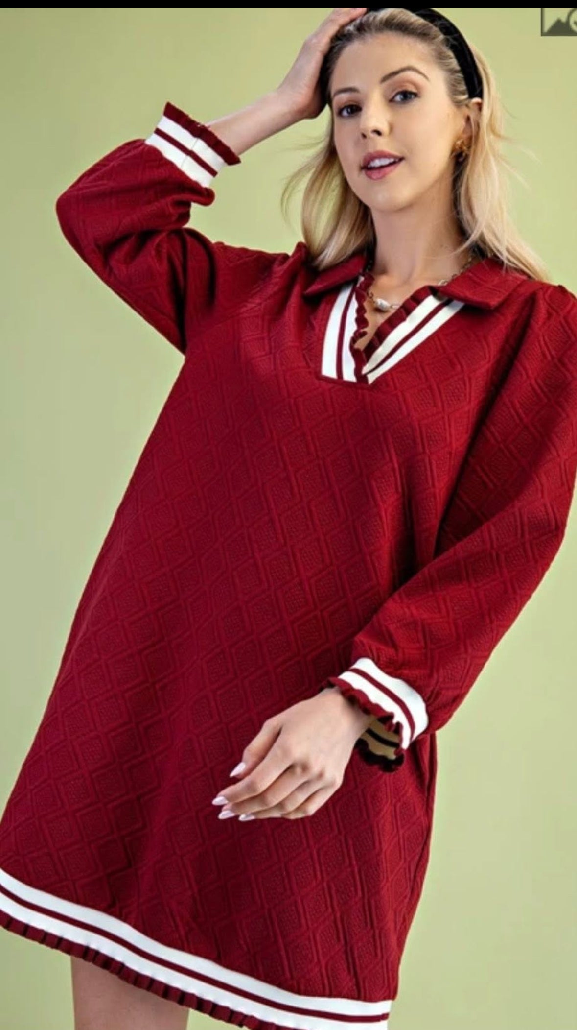 Gigio crimson dress