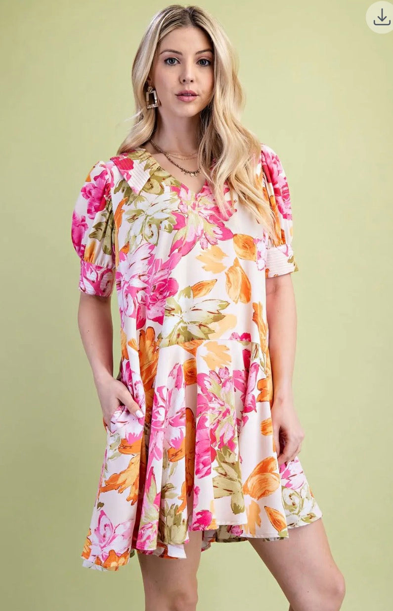 Gigio floral pink dress
