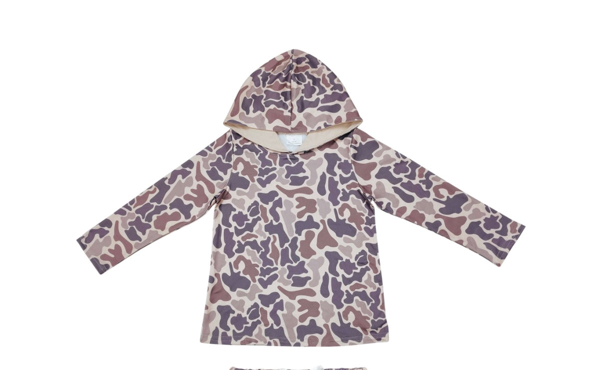 Boys camo hoodie