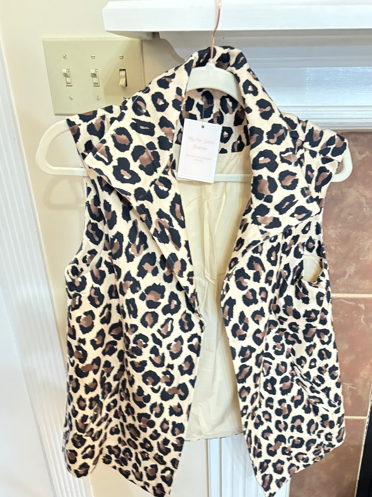 Leopard vest