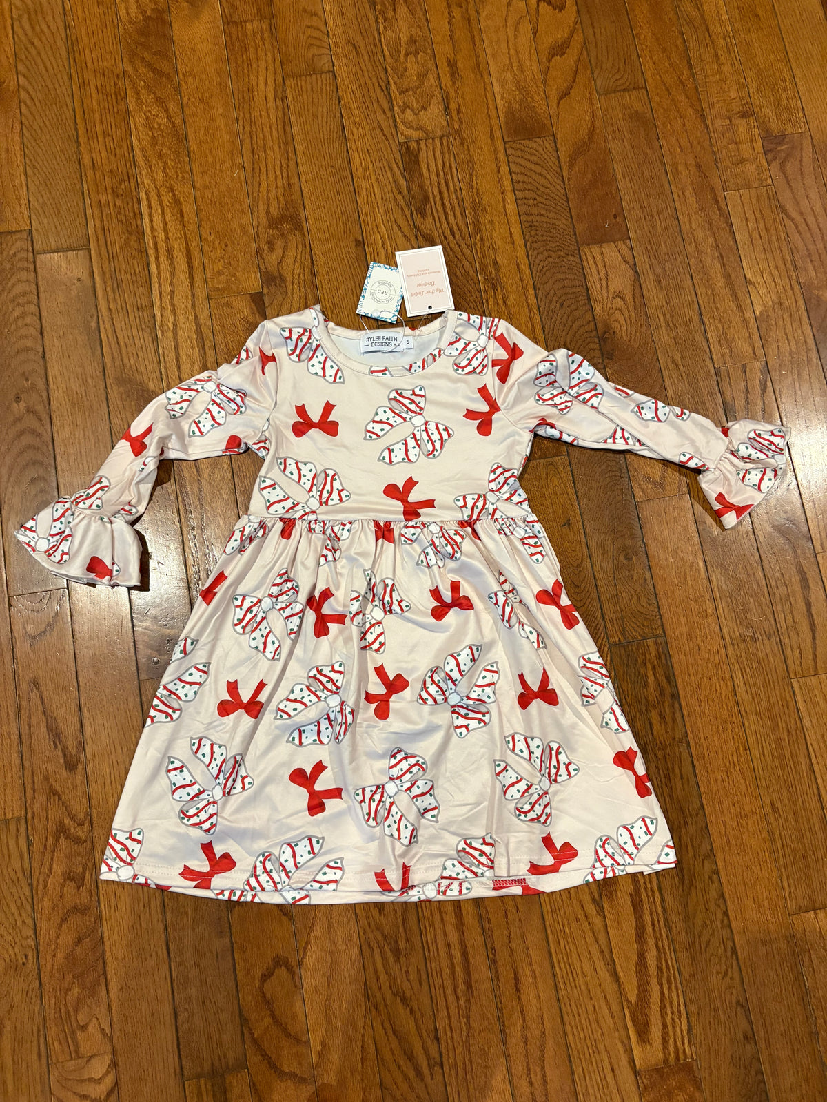 Christmas tree cake twirl dress