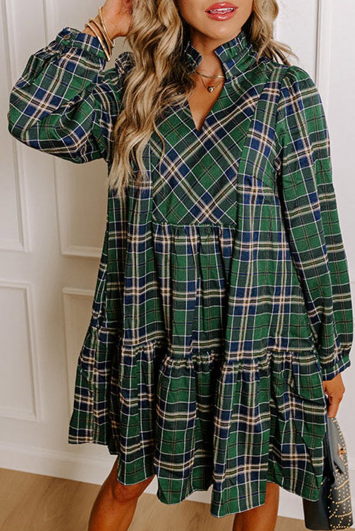 Green Plaid Dress